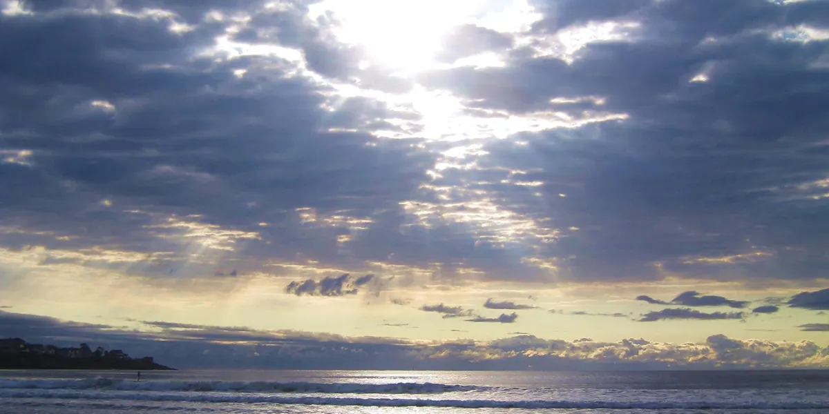 The ocean at Long Sands Beach, York, Maine